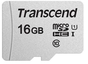 Transcend 16GB microSDHC 300S UHS-I U1, Class 10