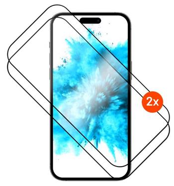 Tvrzené sklo FIXED Full-Cover s aplikátorem pro Apple iPhone 17, 2ks, černé
