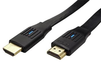 Ultra High Speed HDMI kabel, 8K@60Hz, HDMI M - HDMI M, plochý, 1m