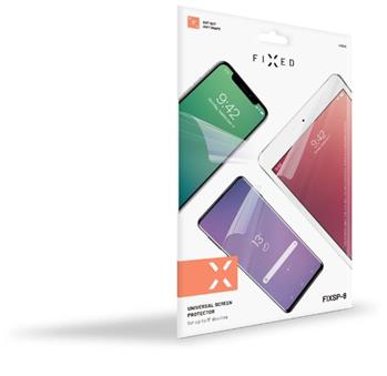 Univerzální ochranná folie FIXED Screen Protector pro displeje do 8", 175x100 mm, čirá