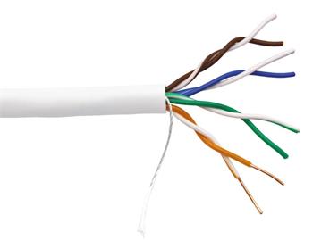 Uniview Kabel UTP kat. 5e kulatý, CCA, 305m, drát, bílý