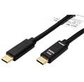 USB 2.0 kabel, USB C(M) - USB C(M), PD 100W, 2m, černý