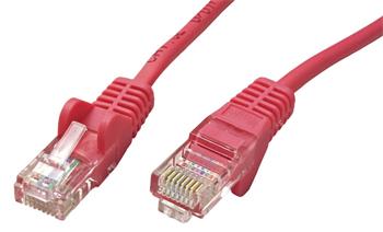 UTP kabel cat.5e 0,25m růžový