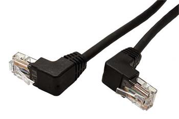 UTP kabel cat.5e 10m černý lomený