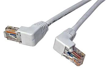 UTP kabel cat.5e 5m bílý lomený