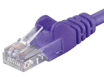 UTP kabel cat.6 0,25m fialový