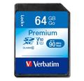 Verbatim SDXC 64GB PREMIUM UHS-I (U1) (45MB/s), Class 10