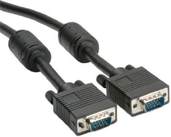 VGA kabel propojovací M/M 6m stíněný Ferrity DDC2, plně zapojený