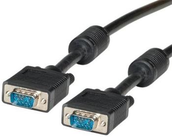 VGA kabel propojovací M/M 6m stíněný Ferrity
