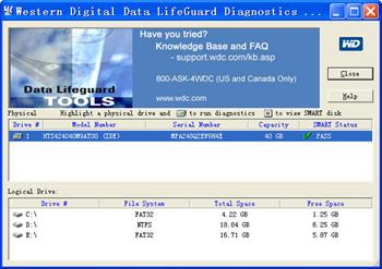 Western Digital Windows Diagnostik