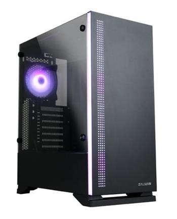 Zalman skříň S5 Black / Middle tower / ATX / USB 3.0 / USB 2.0 / průhledná bočnice